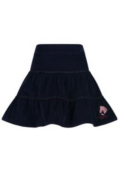 SALT AND PEPPER Girls Corduroy Skirt Horses navy, Größe 104