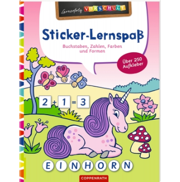 Coppenrath Verlag Lernerfolg Vorschule: Sticker-Lernspaß (Feen&Einhörner)