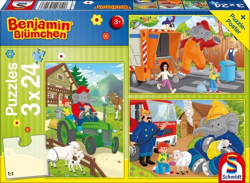 Schmidt Spiele Schmidt Spiele In Aktion, 3x24 Teile 