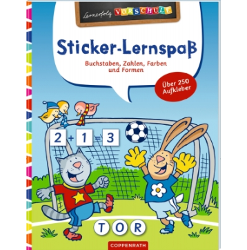 Coppenrath Verlag Lernerfolg Vorschule: Sticker-Lernspaß (Fußball)