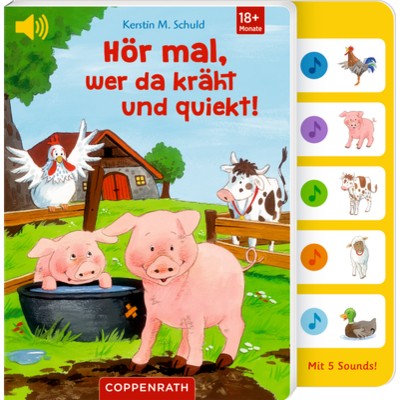 Coppenrath Verlag Hör mal, was da kräht und quiekt! (Soundbuch)