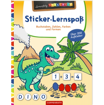 Coppenrath Verlag Lernerfolg Vorschule: Sticker-Lernspaß (Dinosaurier)