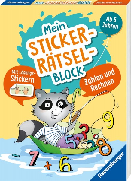 Mein Stickerrätselblock: Zahlen und Rechnen