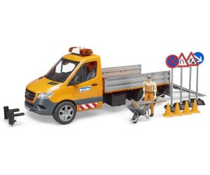 BRUDER MB Sprinter Kommunal mitFahrer L+S Modul und Zubehör