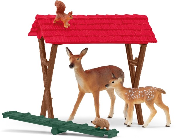 Schleich Fütterung der Waldtiere