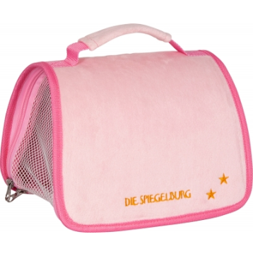 Die Spiegelburg Reisetasche für Plüschtiere, rosa - Lustige Tierparade