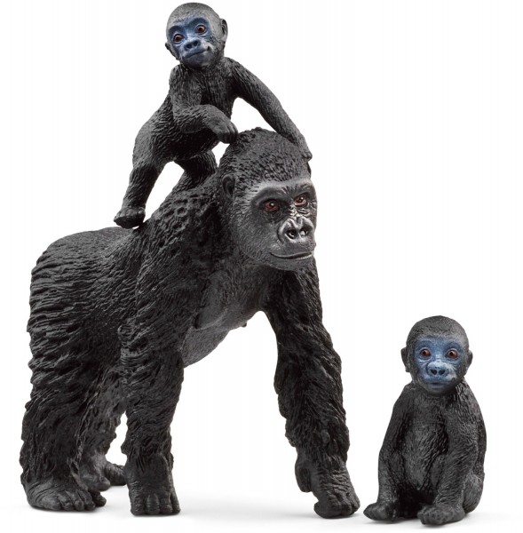 Schleich Flachland Gorilla Familie