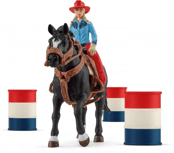 Schleich Barrel Racing mit Cowgirl