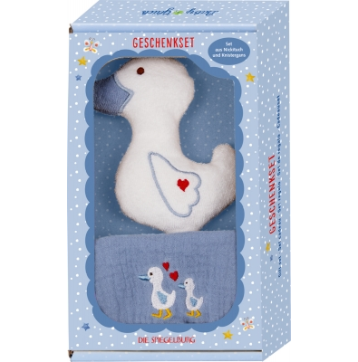 Die Spiegelburg Geschenkset Gans, hellblau - BabyGlück