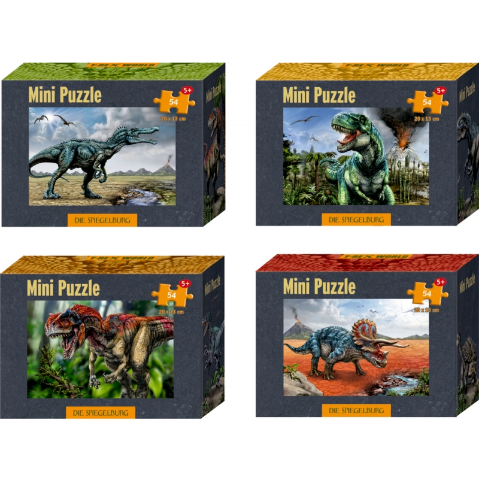 Die Spiegelburg Mini-Puzzles T-Rex World (54 Teile), sort.