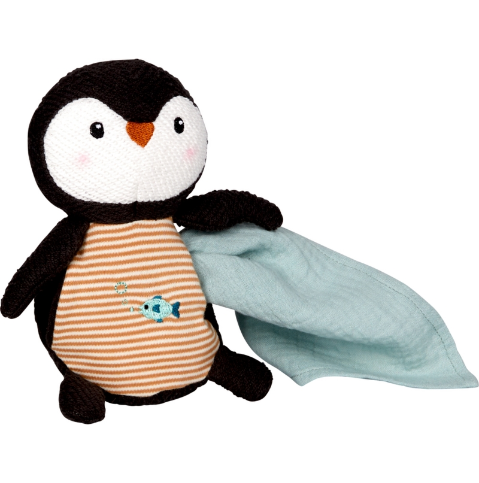 Die Spiegelburg Kuscheltier mit Schnuffeltuch "Pinguin" Little Wonder