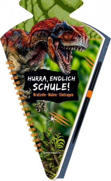 Coppenrath Verlag Schultüten-Kratzelbuch Hurra, endlich Schule! T-REX