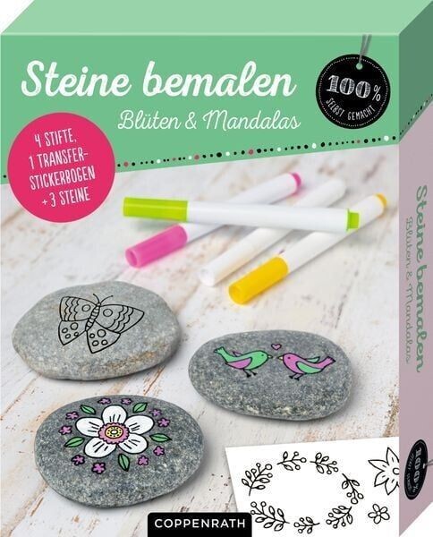 Coppenrath Verlag Steine bemalen - Blüten & Mandalas (100% s.g.)