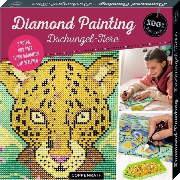 Coppenrath Verlag Diamond Painting Dschungel-Tiere (100% s.g.)