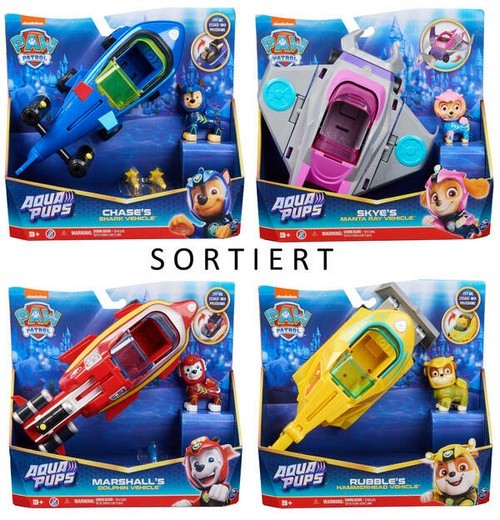 Amigo Amigo PAW Aqua Pups Basic Vehicles Sortim