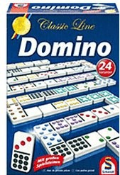 Schmidt Spiele Classic Line, Domino, mit extra großen Spielfiguren