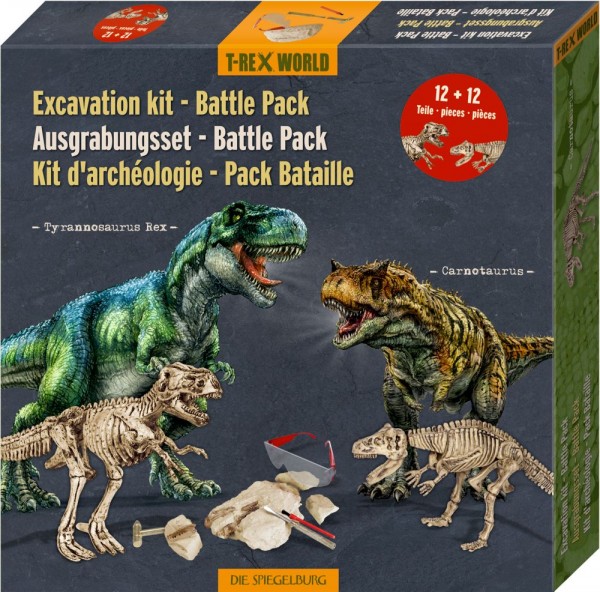 Die Spiegelburg Ausgrabungsset Battle Pack - T-Rex+Carnotaurus T-Rex World